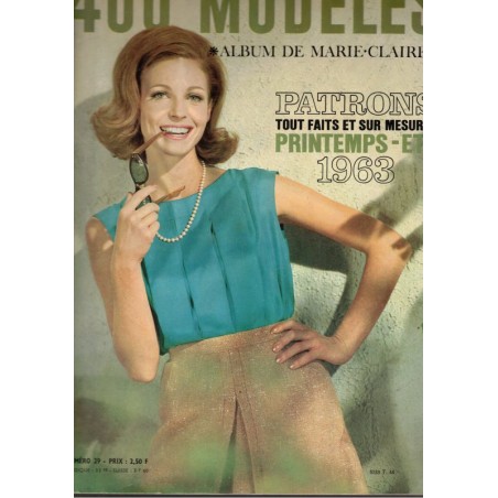 Printemps été 1963, 400 modèles, album de Marie-Claire N°29 - mode 1960, vintage, magazines mode,