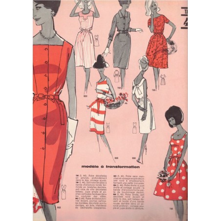 Printemps été 1963, 400 modèles, album de Marie-Claire N°29 - mode 1960, vintage, magazines mode,