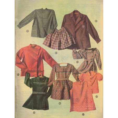 Mon ouvrage Madame octobre 1958 N°121- magazine féminin, école 1950, broderie, tricot, mode 1950