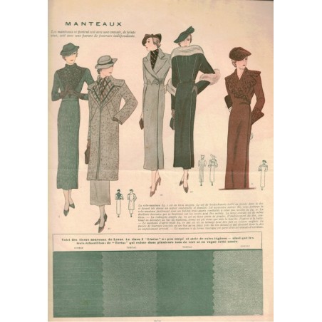 Mode Pratique, 10 nov 1934 N°45  - mode 1930, vintage, magazines mode, couture