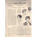 Mode Pratique, 10 nov 1934 N°45  - mode 1930, vintage, magazines mode, couture