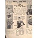 Mode Pratique et Françoise Réunies, 26 déc 1936 N°52  - mode 1930, vintage, magazines mode, couture