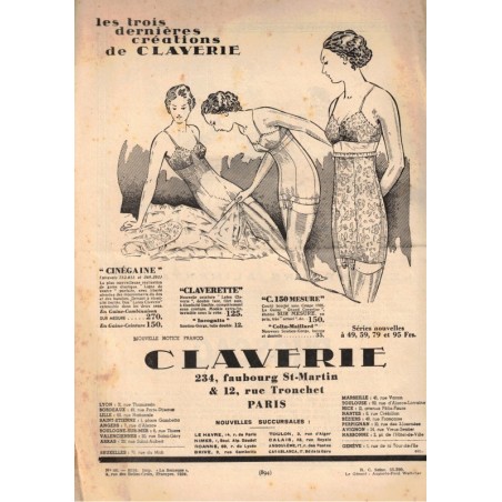 Mode Pratique, layette, 17 nov 1934 N°46  - mode 1930, vintage, magazines mode, couture