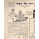 Mode Pratique, layette, 17 nov 1934 N°46  - mode 1930, vintage, magazines mode, couture