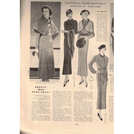 Mode Pratique, 22 déc 1934 N°51  - mode 1930, vintage, magazines mode, couture