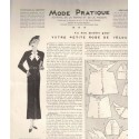 Mode Pratique, 22 déc 1934 N°51  - mode 1930, vintage, magazines mode, couture