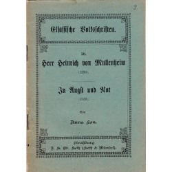 Herr Heinrich von Müllenheim, Anna Lau - théâtre alsacien, dialecte alsacien,