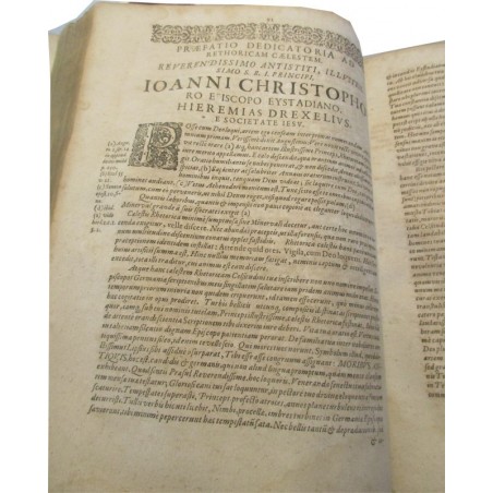 Daté de 1643, Jeremias Drexell, Opera Omnia T. 2 - édition XVIIe s., latin, théologie,