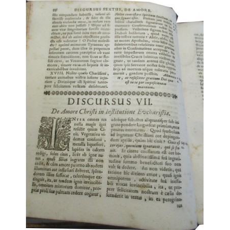 Daté de 1725, Paulo Segneri, Homo Christianus sive Discursus morales, Partie 3 - édition XVIIIe s., latin, théologie,