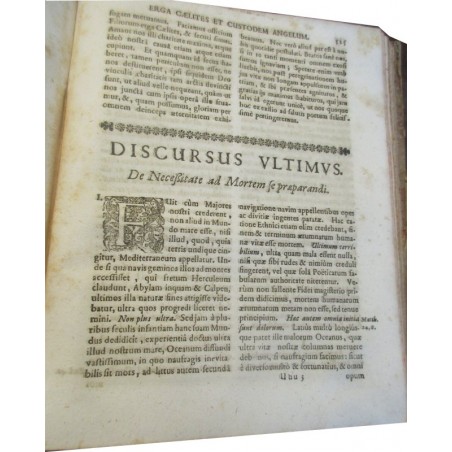Daté de 1725, Paulo Segneri, Homo Christianus sive Discursus morales, Partie 3 - édition XVIIIe s., latin, théologie,