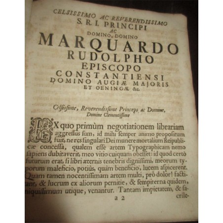 Daté de 1725, Paulo Segneri, Homo Christianus sive Discursus morales, Partie 1 - édition XVIIIe s., latin, théologie,