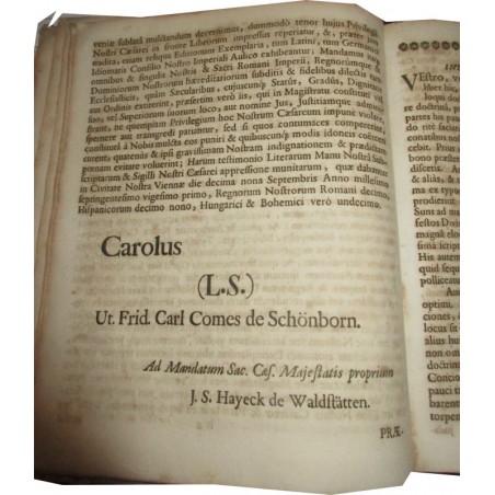 Daté de 1725, Paulo Segneri, Homo Christianus sive Discursus morales, Partie 1 - édition XVIIIe s., latin, théologie,
