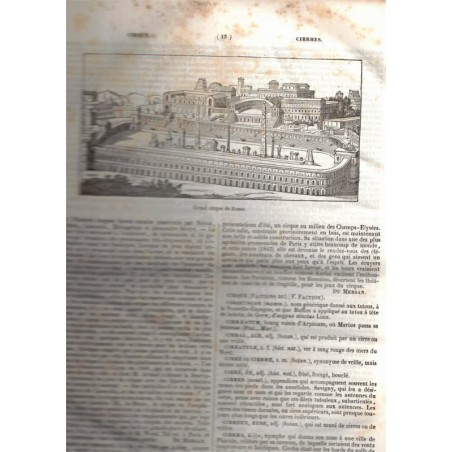 Chemins de fer, en 1840 - Encyclopédie catholique, Abbé Glaire et Le Wash, 1841, Tome 8  - trains, industrie XIXe siècle