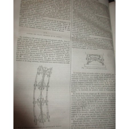 Chemins de fer, en 1840 - Encyclopédie catholique, Abbé Glaire et Le Wash, 1841, Tome 8  - trains, industrie XIXe siècle