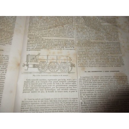 Chemins de fer, en 1840 - Encyclopédie catholique, Abbé Glaire et Le Wash, 1841, Tome 8  - trains, industrie XIXe siècle