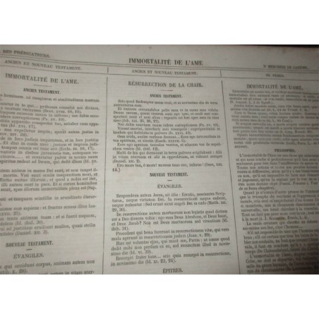 Panorama des prédicateurs ou répertoire pour l'improvisation et la composition du sermon, Abbé Martin, 1860 - liturgie, messe,