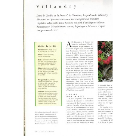 La France côté jardins, Jérôme Goutier, 2000 - jardins, botaniques, beautés de la France, parcs, châteaux,
