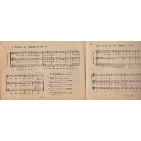 Voix amies, 40 chansons populaires françaises, William Lemit, 1949 - partition, musique, chants, jeunesse