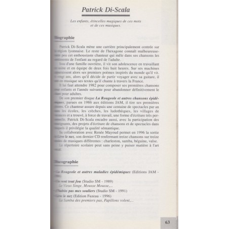 A pleine voix, Parmentier-Bernage, 1997 - musique, chant