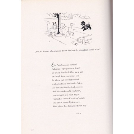 Mein Freund der Pudel, Hans Thum - caniche, chiens, Hund, Tiere