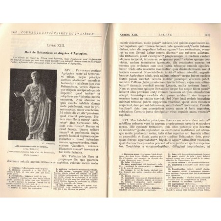 Tacite, chapitre 32 des Lettres Latines, classe de Première, Morisset et Thévenot, 1949 - manuels latin, Rome antique,