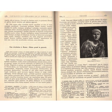Tacite, chapitre 32 des Lettres Latines, classe de Première, Morisset et Thévenot, 1949 - manuels latin, Rome antique,