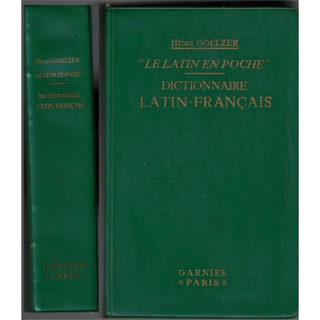 Le latin en poche, dictionnaire latin français, Henri Goelzer, 1963 - manuels latin,