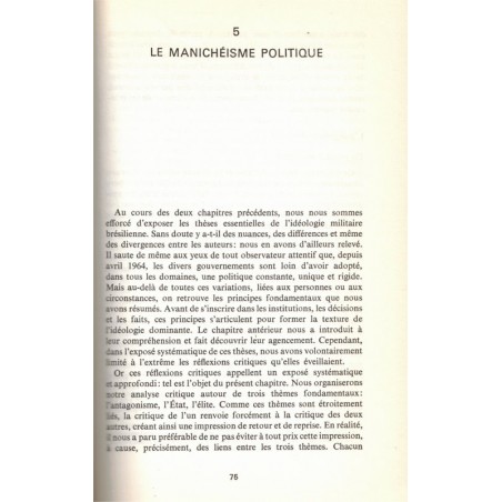 Destin du Brésil, la technocratie militaire et son idéologie, Michel Schooyans, 1973 - Brésil, politique,