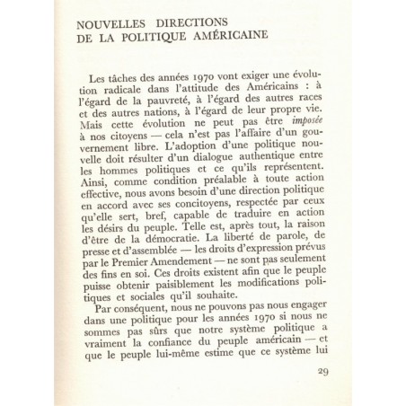 Demain l'Amérique, décisions pour une décennie, Edward Kennedy, 1968 - politique américaine, Etats-Unis,
