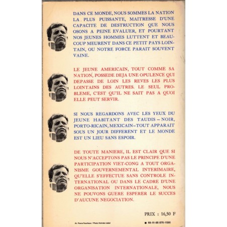 Vers un monde nouveau, Robert Kennedy, 1968 - politique américaine, Etats-Unis,