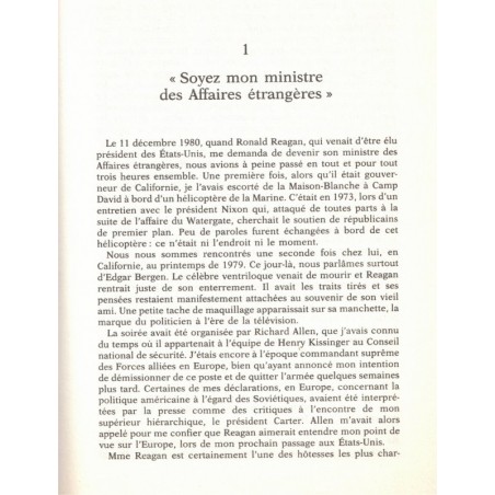 L'Amérique n'est pas une île, Alexander Haig, 1985 - relations internationales, politique américaine, Etats-Unis,