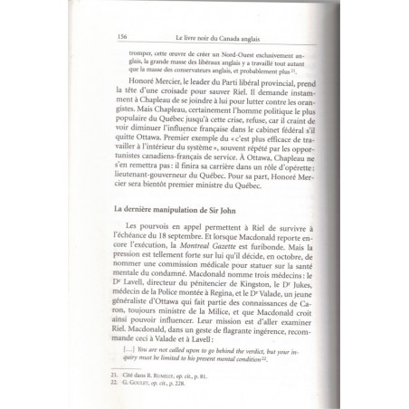 Le livre noir du Canada anglais, Normand Lester, 2001 - pamphlet politique, Québec, Canada,