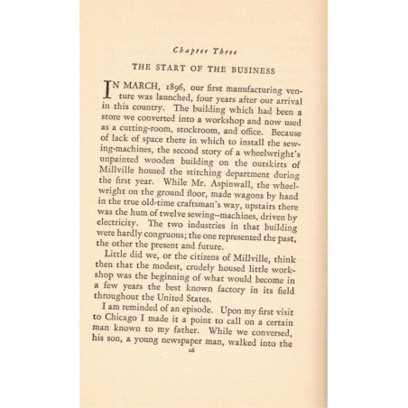 An American business adventure, the story of Henry Dix, Mark Dix, 1928 - Etats-Unis, industries, industrie textile,
