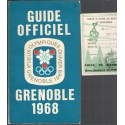 Xe Jeux Olympiques d'hiver 1968, Guide officiel Grenoble 1968 -, sports d'hiver, stations de ski, Grenoble, publicitaire, Isère,