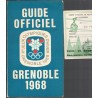 Xe Jeux Olympiques d'hiver, Guide officiel Grenoble 1968 -, sports d'hiver, stations de ski, Grenoble, ski, publicitaire, Isère,