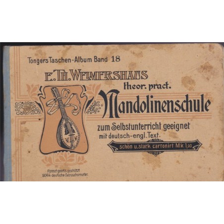 Mandolinenschule, Weimershaus, mandolin school - mandoline, instruments musique, partitions, english