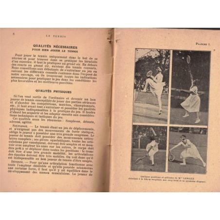 L'art et la pratique du tennis illustré par la photographie 1930, Hanot et Boucher - tennis, sports,