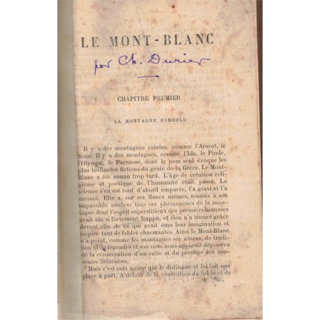 Le Mont-Blanc, Charles Duriez, - alpinisme, Alpes, sport, Haute-Savoie,