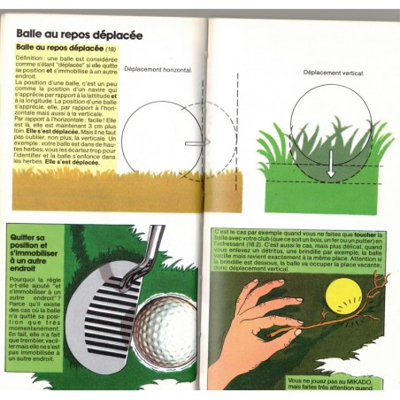 Les règles de golf illustrées, Philippe Semo, 1990 - golf, sport,