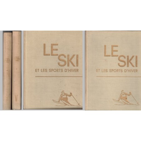 Le ski et les sports d'hiver, Serge Lang, encyclopédie des sports 1960 -  Jeux Olympiques, ski, patinage, hockey sur glace,