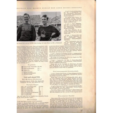 1936 Jeux Olympiques Berlin - Olympia 36 Die Olympischen Spiele in Berlin, T2 - propagande nazisme, sport, vignettes,