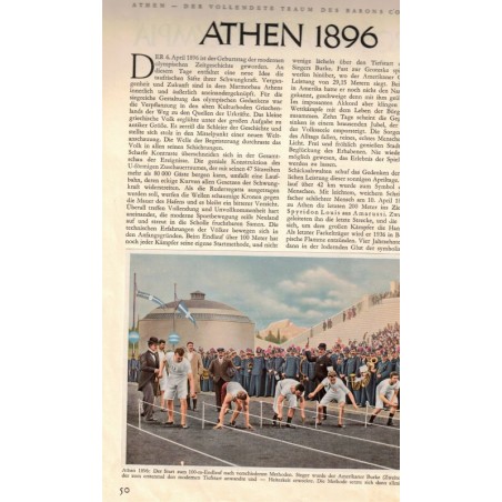1936 Jeux Olympiques Berlin - Olympia 36 Die Olympischen Spiele in Berlin T1 - propagande nazisme, sport, vignettes,