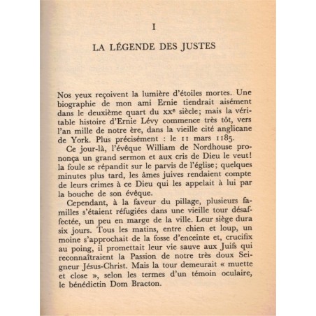 Le dernier des Justes, André Schwarz-Bart, 1972 - roman, Allemagne nazie, judaïsme,