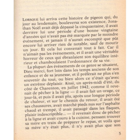 Le pigeon, Patrick Süskind, 1994 - roman, écrivain allemand,