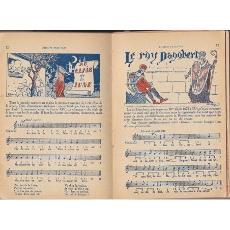 Chants français, Bonnafous, les livres roses pour la jeunesse, 1941 - comptines