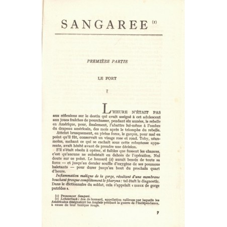 Sangaree, Frank Slaughter, 1954 - Vieux Sud, Savannah, roman d'amour,
