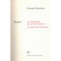 Le Charretier de la Providence, La Tête d'un Homme, Georges Simenon, 1970 - Commissaire Maigret, éclusiers, rouge Rencontre,