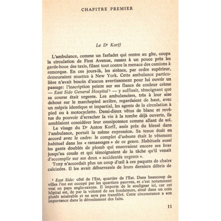 Hôpital Général, Frank Slaughter  - médecin, collection rouge éditions Rencontre,