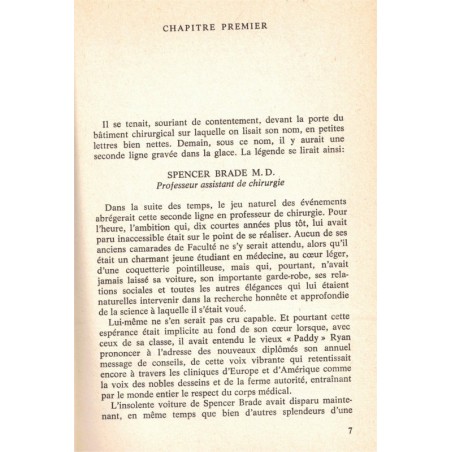 La fin du voyage, Frank Slaughter  - médecin, collection rouge éditions Rencontre,