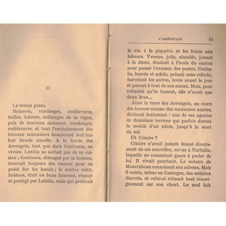 L'Américain, Marcel Prévost, 1931 - roman d'amour, Amérique du Sud,  Le Livre d'Aujourd'hui,